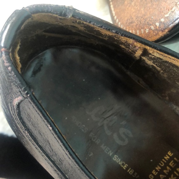 100% genuine camel skin Dack’s Oxford shoes Sz 10 - Picture 12 of 16